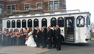 wedding trolley New Jersey Washington